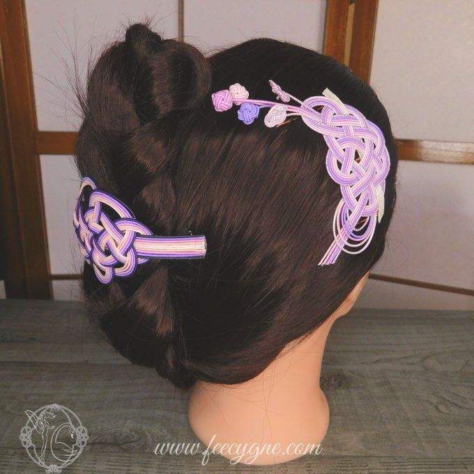 "Purple collection", bijoux de cheveux