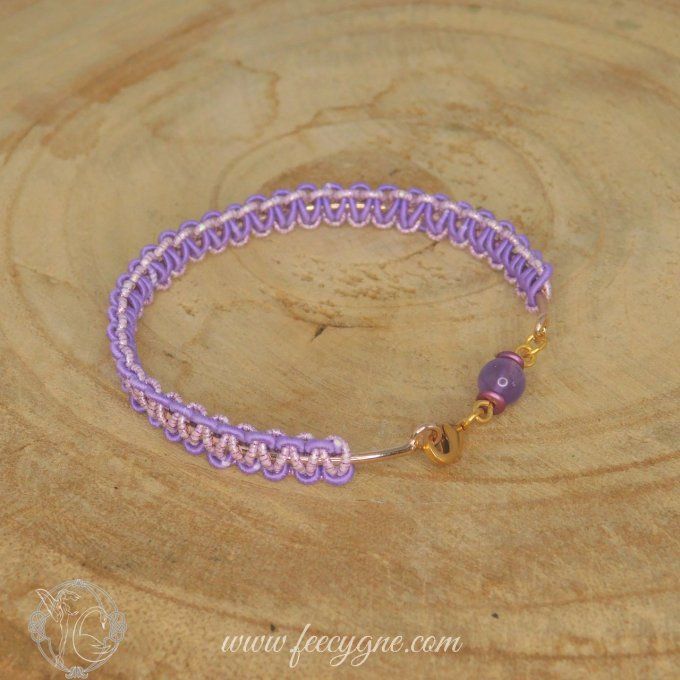 Purple collection - bracelets mizuhiki